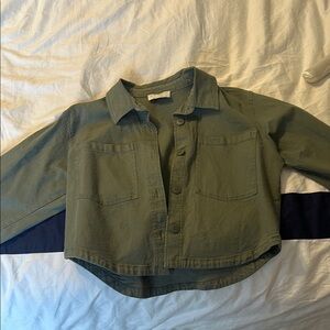 ZSupply Olive Green Cropped Jacket
